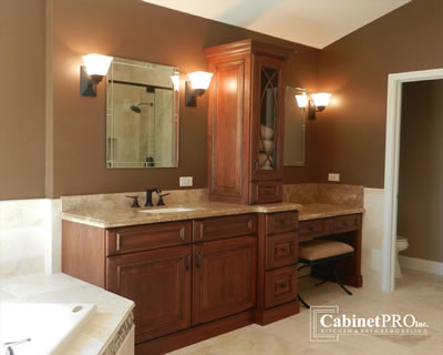 Hawthorn Woods Bath Remodel by Cabinet Pros